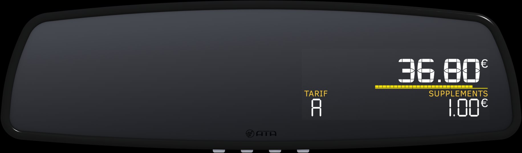 PRIMUS RS-01 Mirror Taximeter — Ireland's Best-Selling ATA Meter